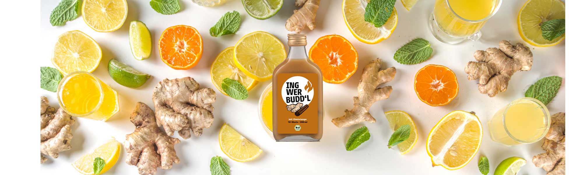 Ingwer Shot Orange Kurkuma