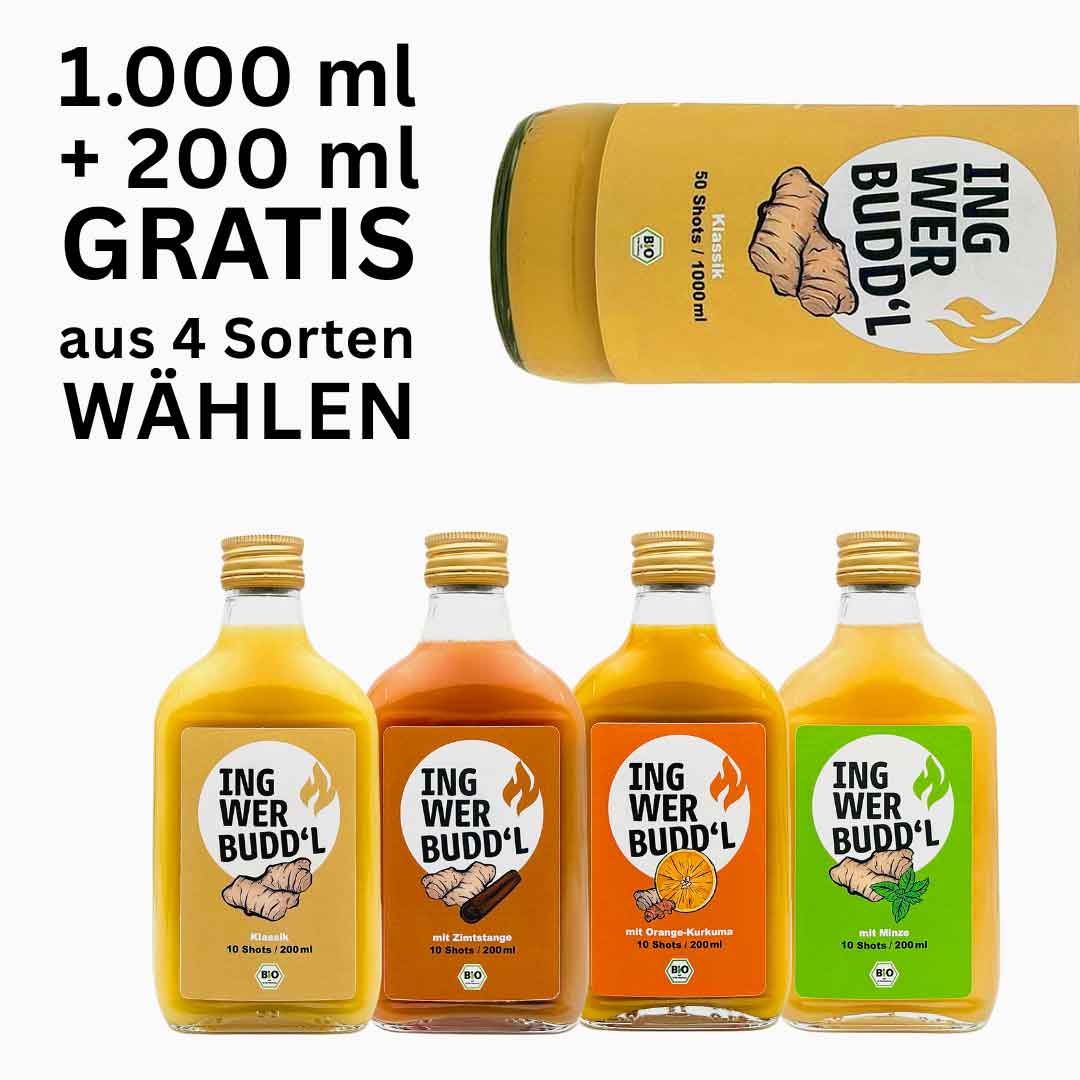 1 Liter kaufen + 200ml Gratis dazu