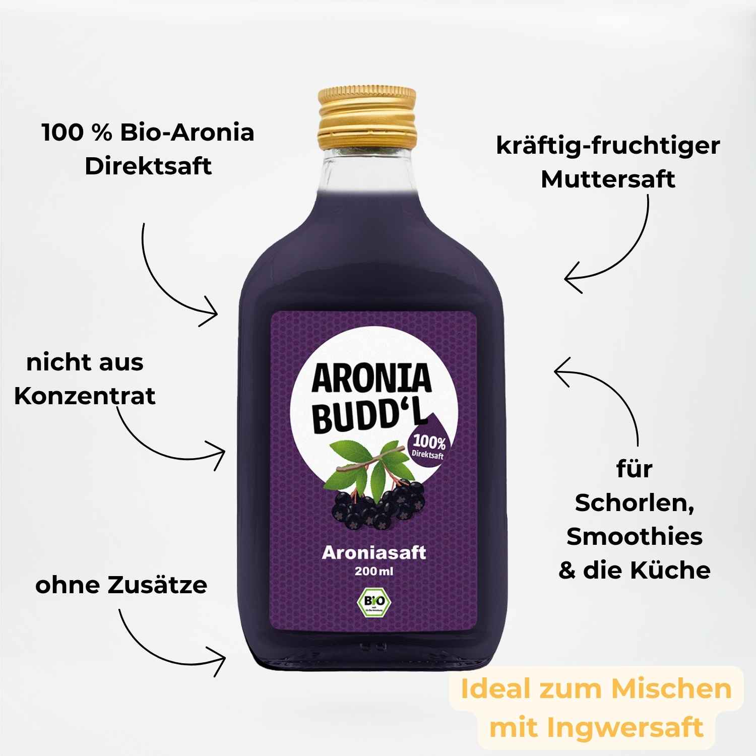 Aroniasaft pur bio