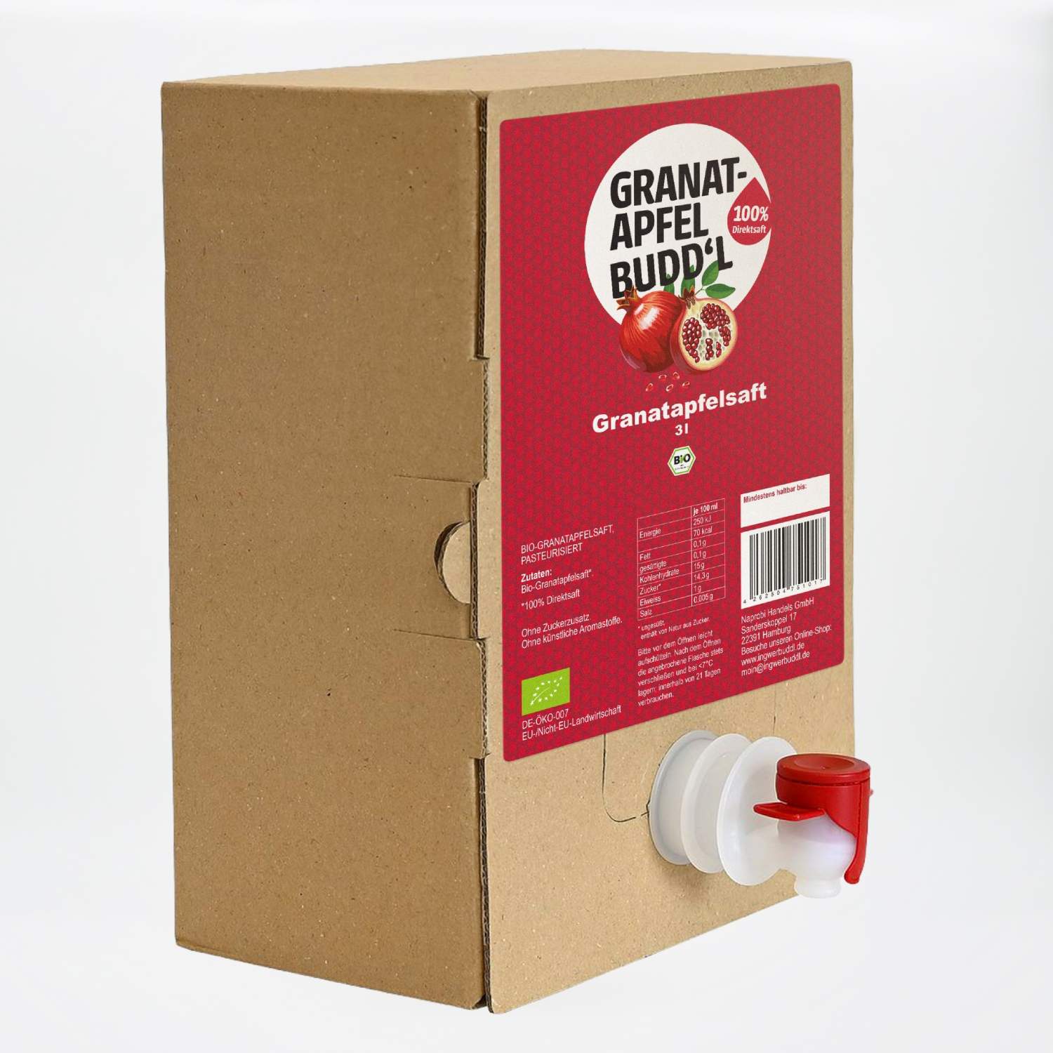 Granatapfelsaft pur (Bio Direktsaft)