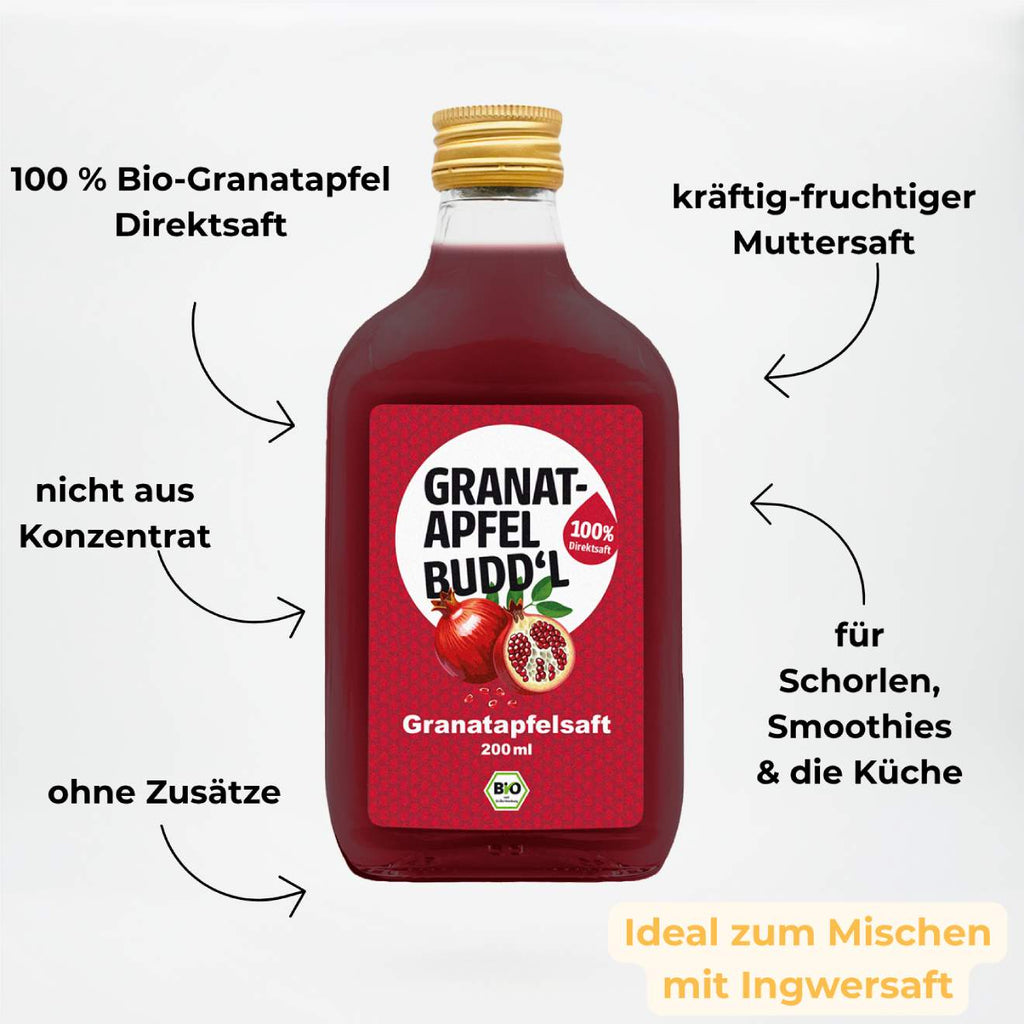 Granatafelsaft pur (Bio Direktsaft)