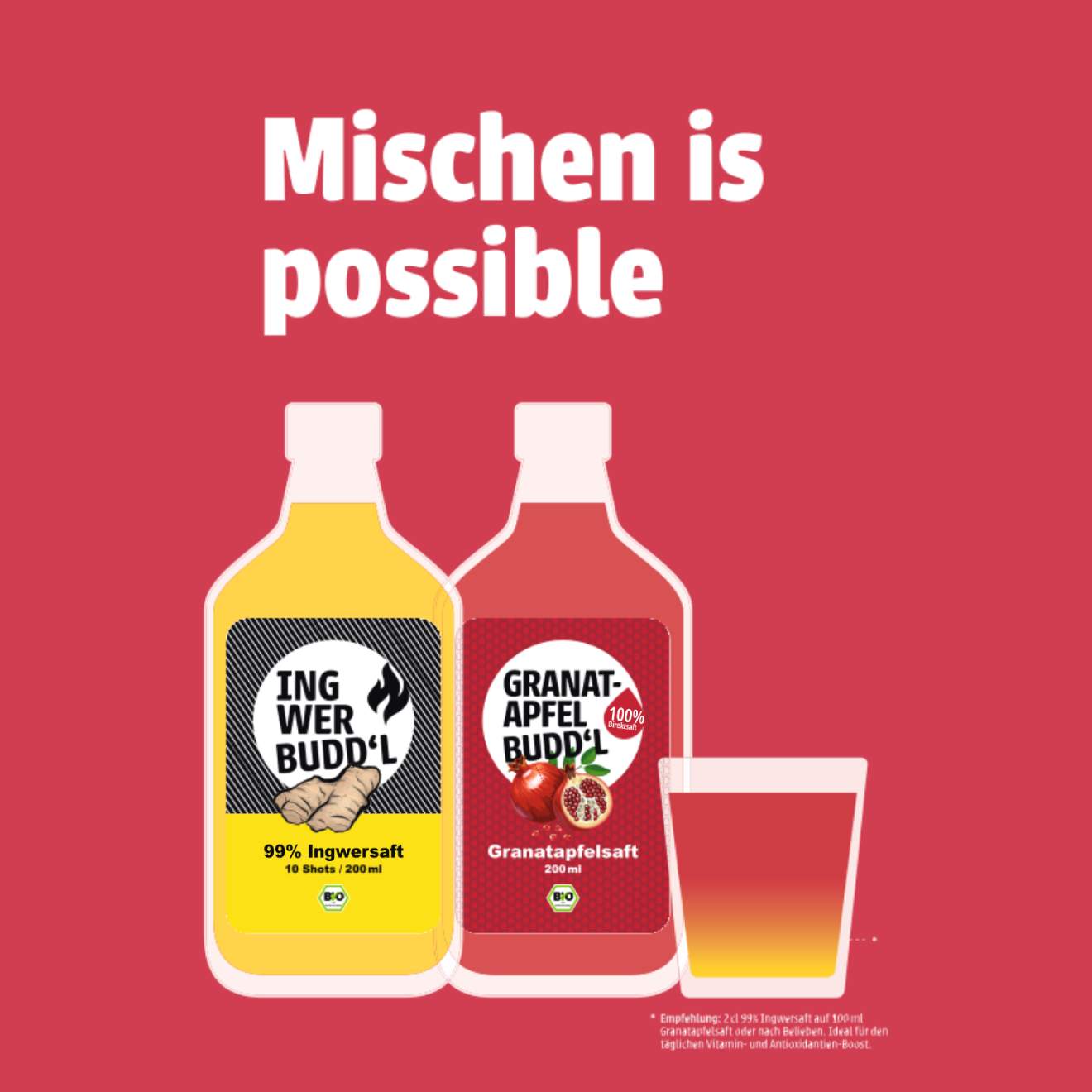 Granatafelsaft pur (Bio Direktsaft)