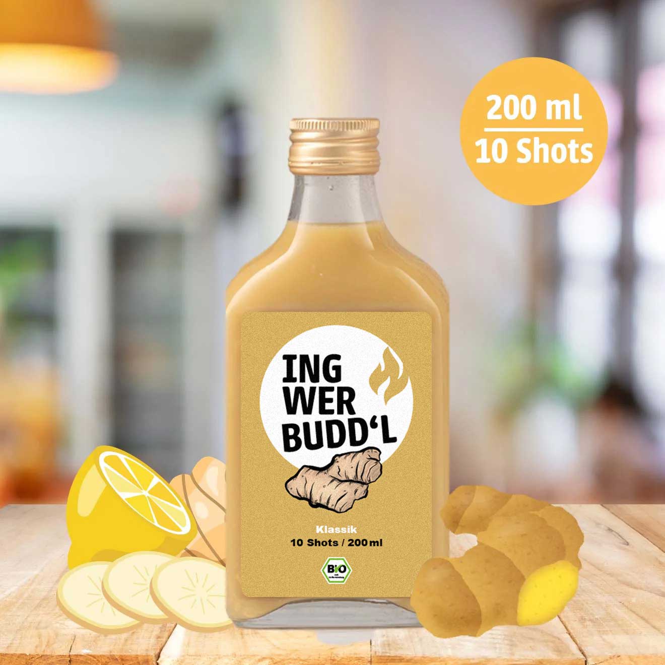 Ingwer Shot Zitrone Klassik
