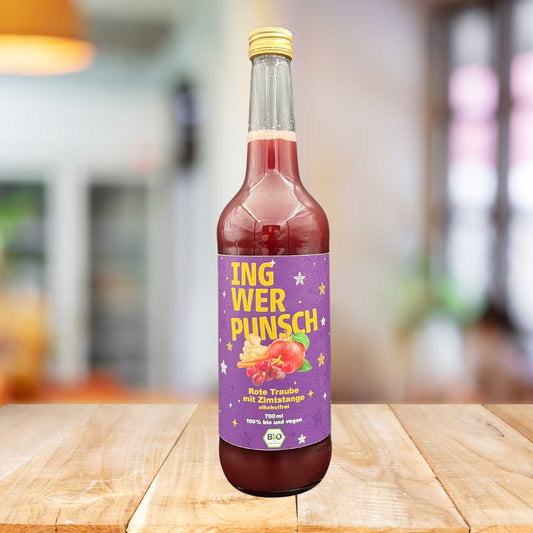 BIO Ingwer Punsch Rote Traube mit echter Zimtstange alkoholfrei
