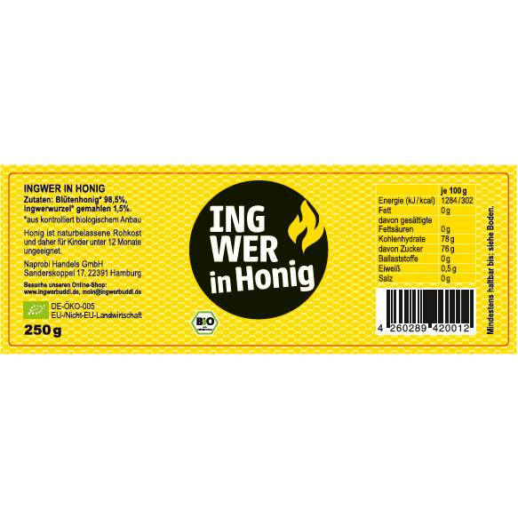 Ingwer in Honig (Bio)