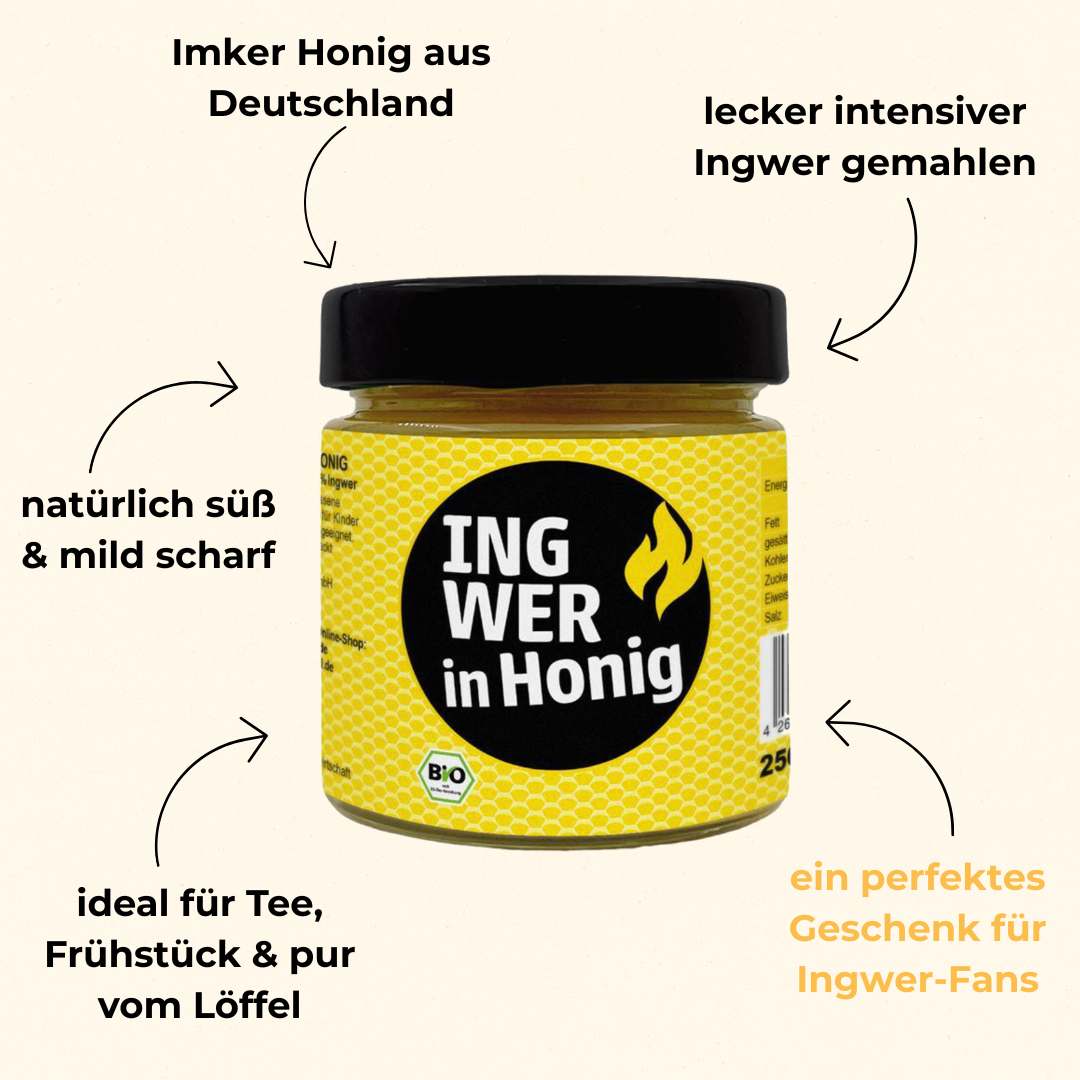 Ingwer in Honig (Bio)