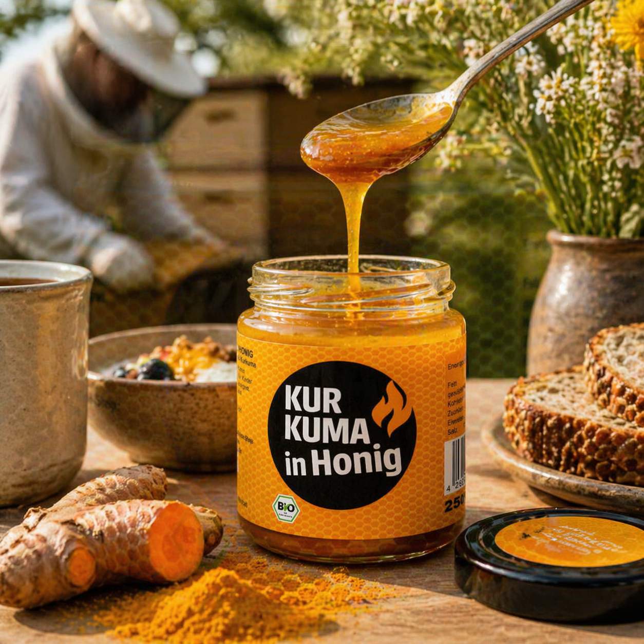 Kurkuma in Honig Bio