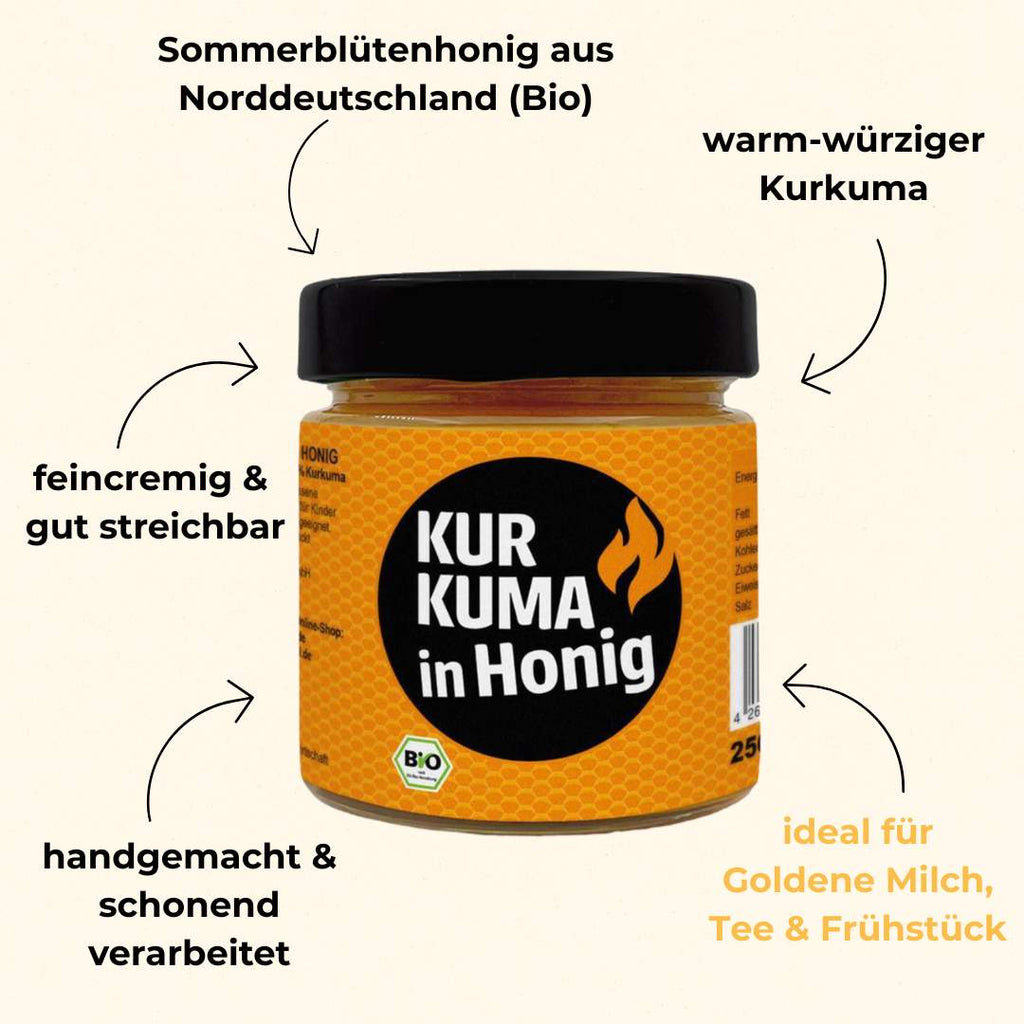 Kurkuma in Honig Bio