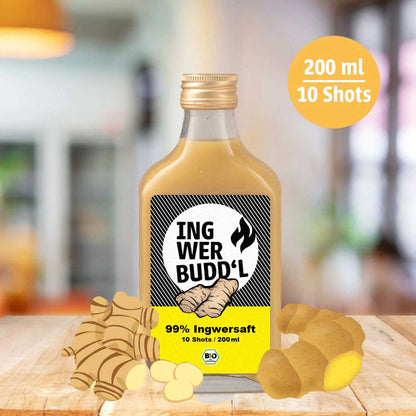 99 % Ingwersaft pur (Bio Direktsaft)