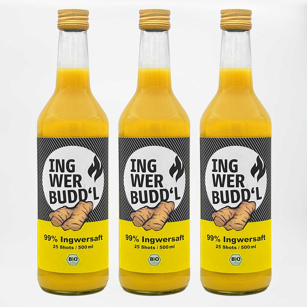 99 % Ingwersaft pur (Bio Direktsaft)