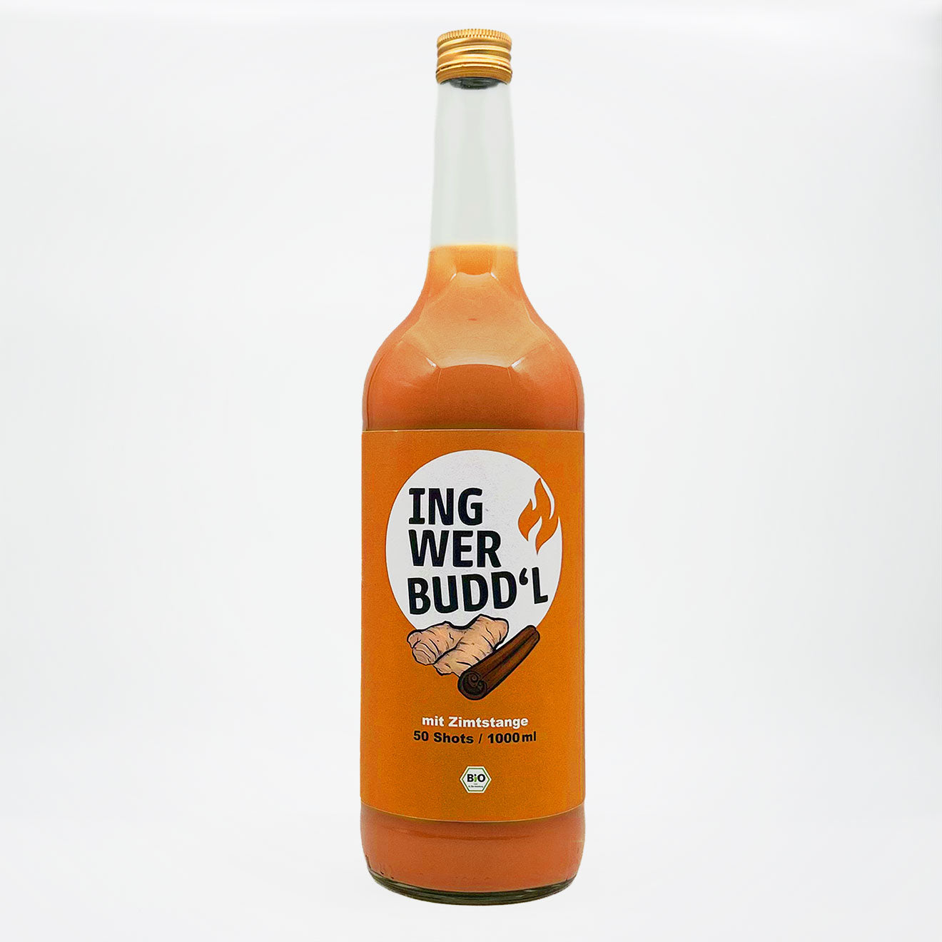 Ingwer Shot mit echter Zimtstange