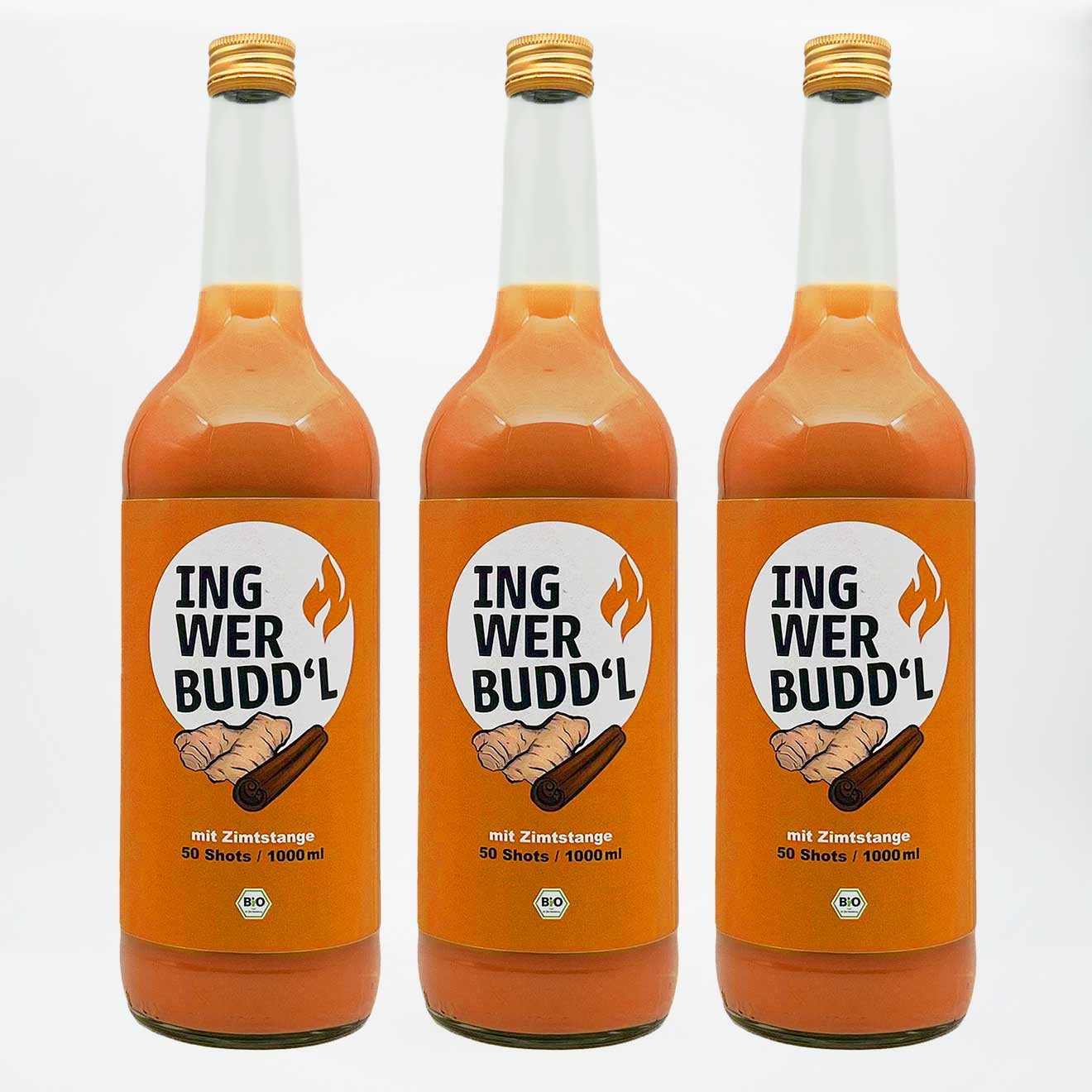 Ingwer Shot mit echter Zimtstange