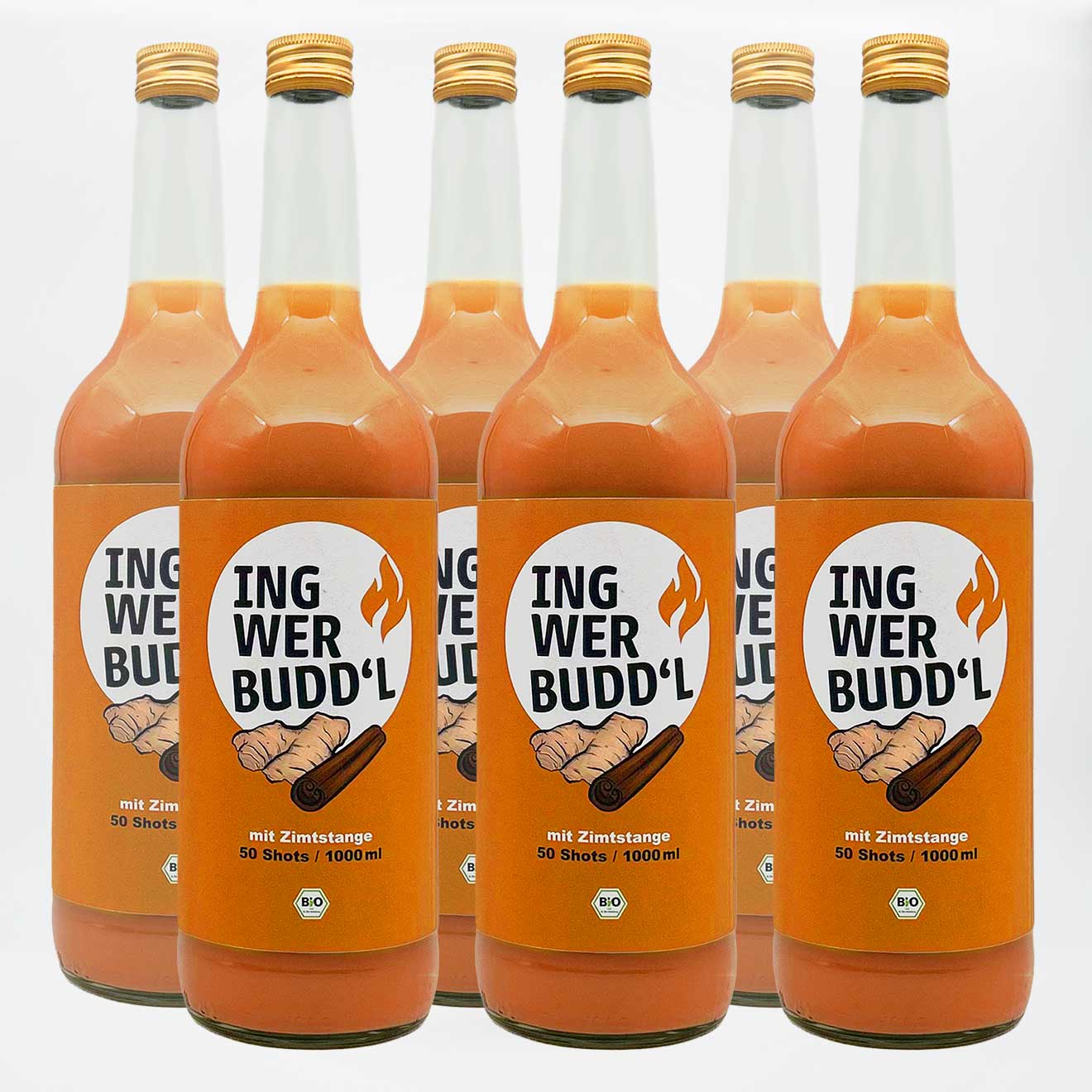 Ingwer Shot mit echter Zimtstange