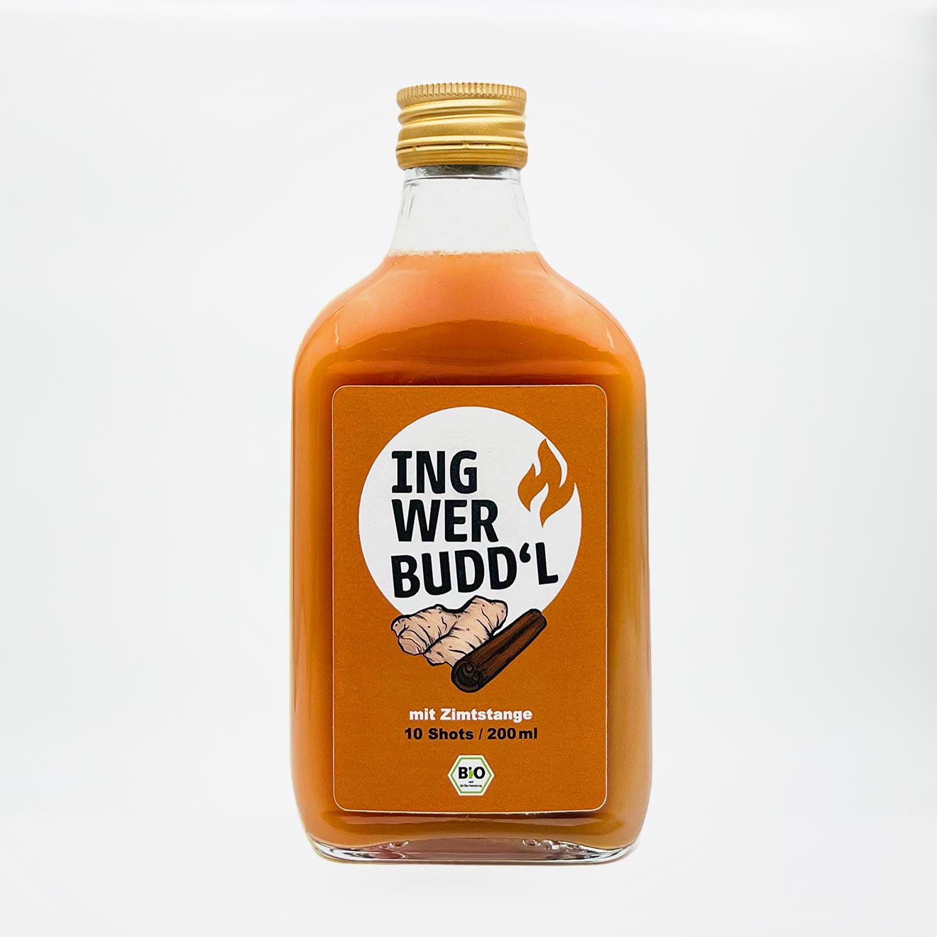 Ingwer Shot mit echter Zimtstange