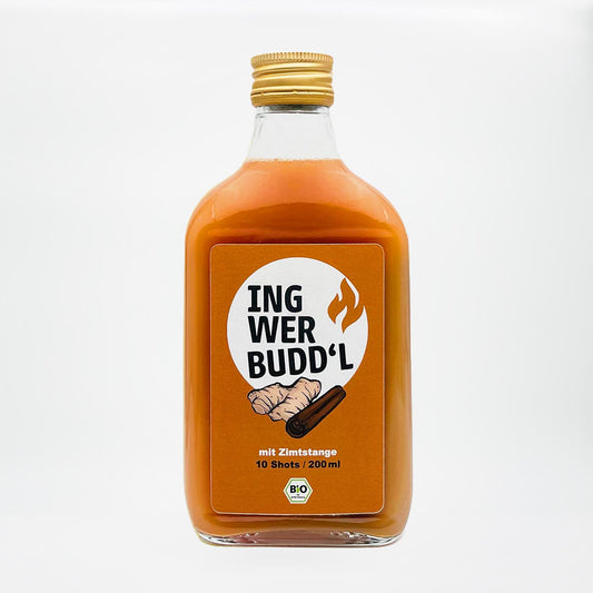 Ingwer Shot mit echter Zimtstange