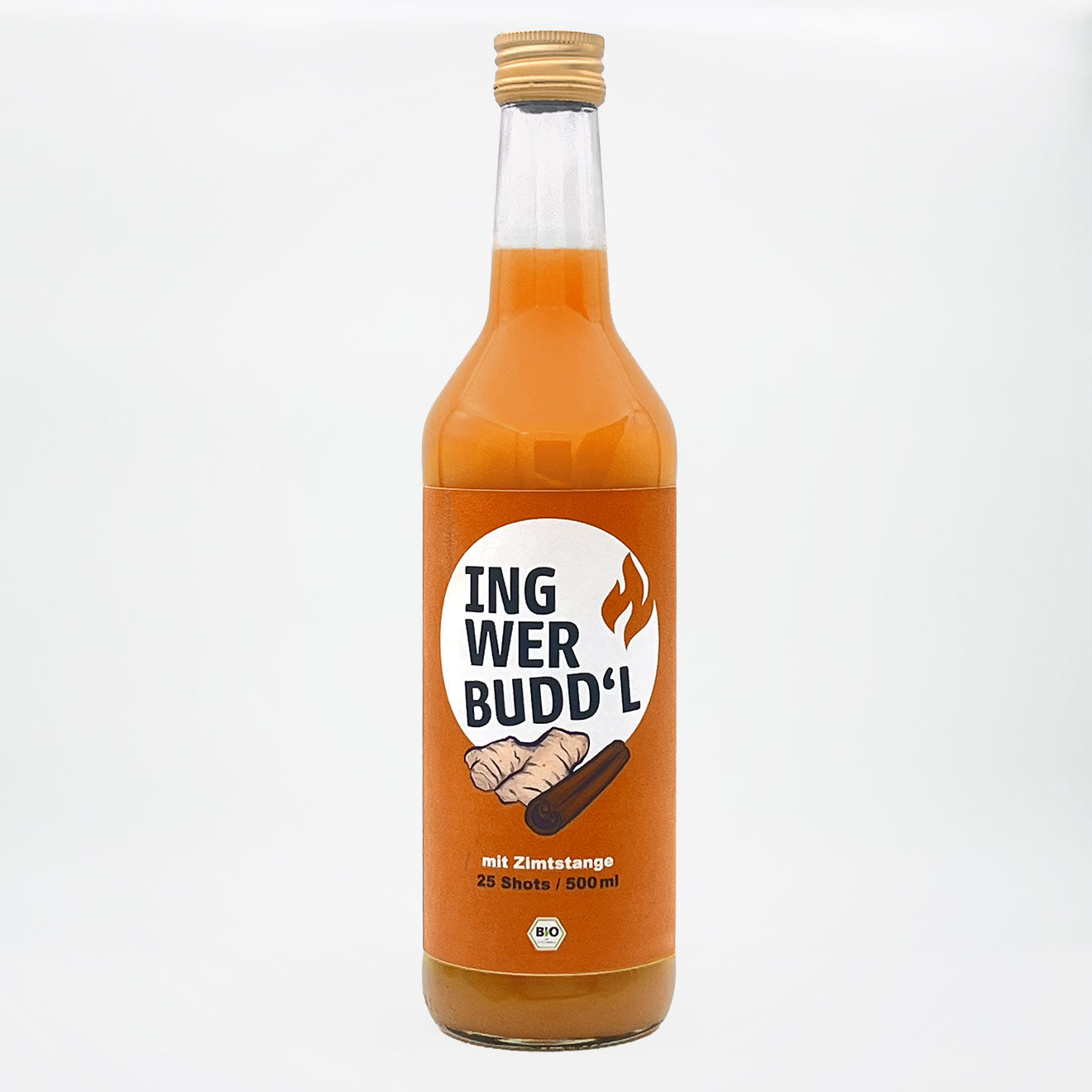 Ingwer Shot mit echter Zimtstange