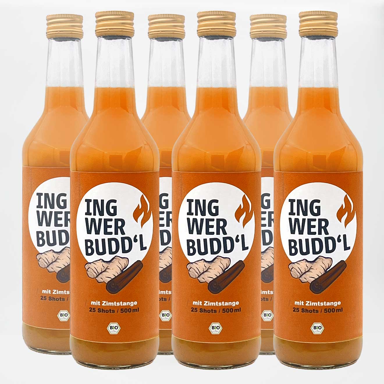 Ingwer Shot mit echter Zimtstange