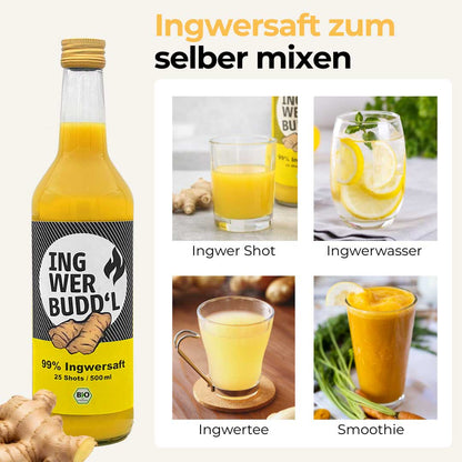 99 % Ingwersaft pur (Bio Direktsaft)