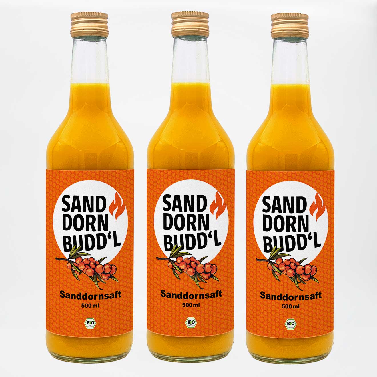 Sanddornsaft pur (Bio Direktsaft)