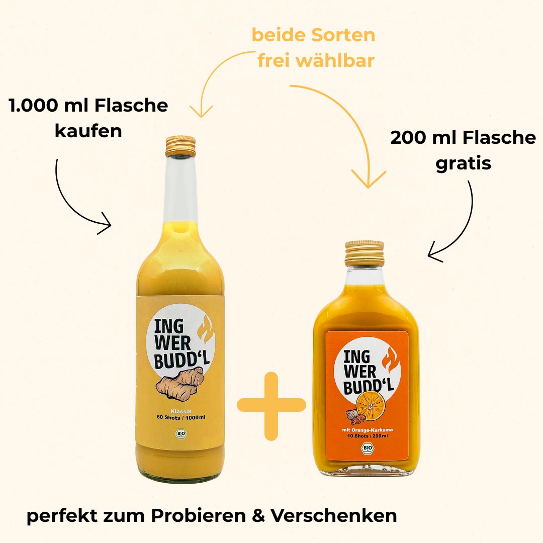 1 Liter kaufen + 200ml Gratis dazu