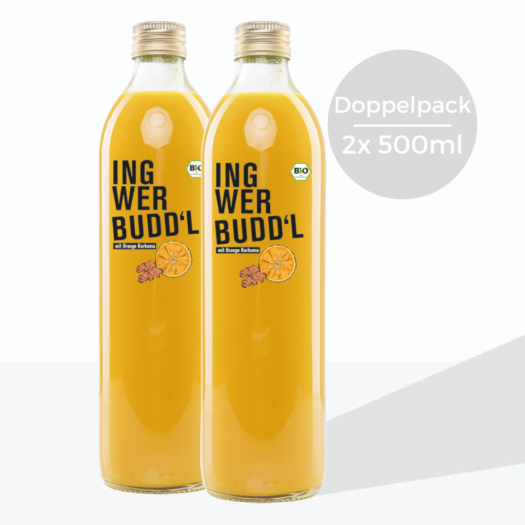 DOPPELPACK Ingwer mit Orange Kurkuma, 2 x 500ml